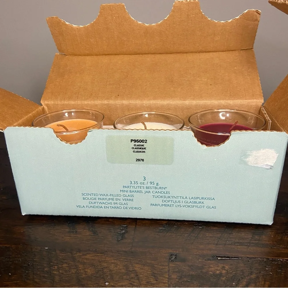 Partylite Classic Bestburn Classic Mini Barrel Jar Scented Candles NIB Retired - Picture 4 of 5